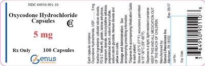 oxycodone-02.jpg PRINCIPAL DISPLAY PANEL - 5 mg Capsule Bottle Label - oxycodone 02