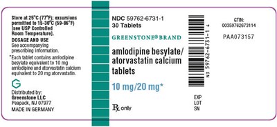 PRINCIPAL DISPLAY PANEL - 10 mg/20 mg Tablet Bottle Label - amlodipine 17