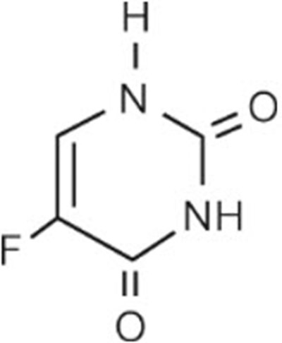 Chemical Structure - fluorouracil 01