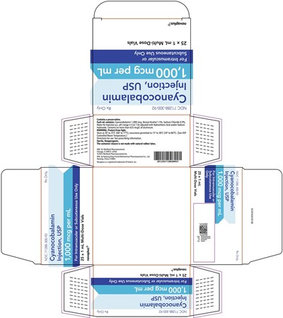 Principal Display Panel – Cyanocobalamin Injection, Usp, 1 mL Carton (Cyano Vz Carton)