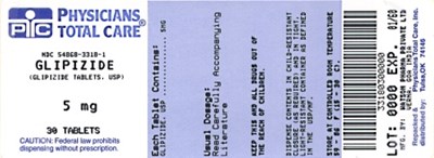 image of 5 mg package label - 3318
