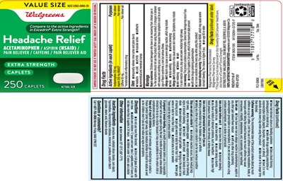 Acetaminophen 250 mg, Aspirin 250 mg (nsaid)* Caffeine 65 mg, *nonsteroidal Anti-inflammatory Drug (Extra Strength Headache Relief Caplets Tcl 1)