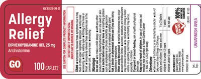 Allergy Relief Label (Allergy Relief Diphenhydramine HCl 25 mg 2)