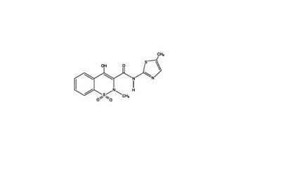 Meloxicam chemical structure - meloxicam 1