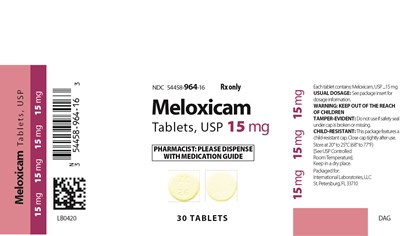 MELOXICAM TABLETS USP 15 MG BOTTLE LABEL - meloxicam 5