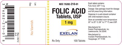 100 Tablets - folicacid1mg