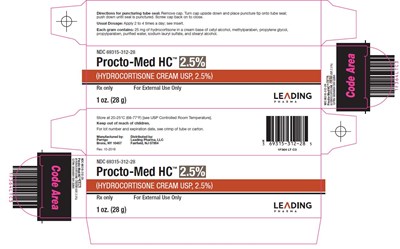 Hydrocortisone Cream Usp, 2.5% (Carton)