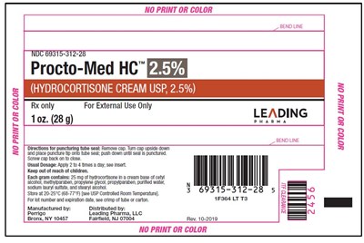 Hydrocortisone Cream Usp, 2.5% (Tube)