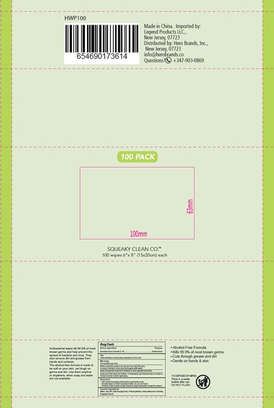 antibacterial-01.jpg PRINCIPAL DISPLAY PANEL - 100 Wipe Bag - antibacterial 01