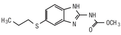 methyl 5-(propylthio)-2-benzimidazolecarbamate - albendazole tablets 1