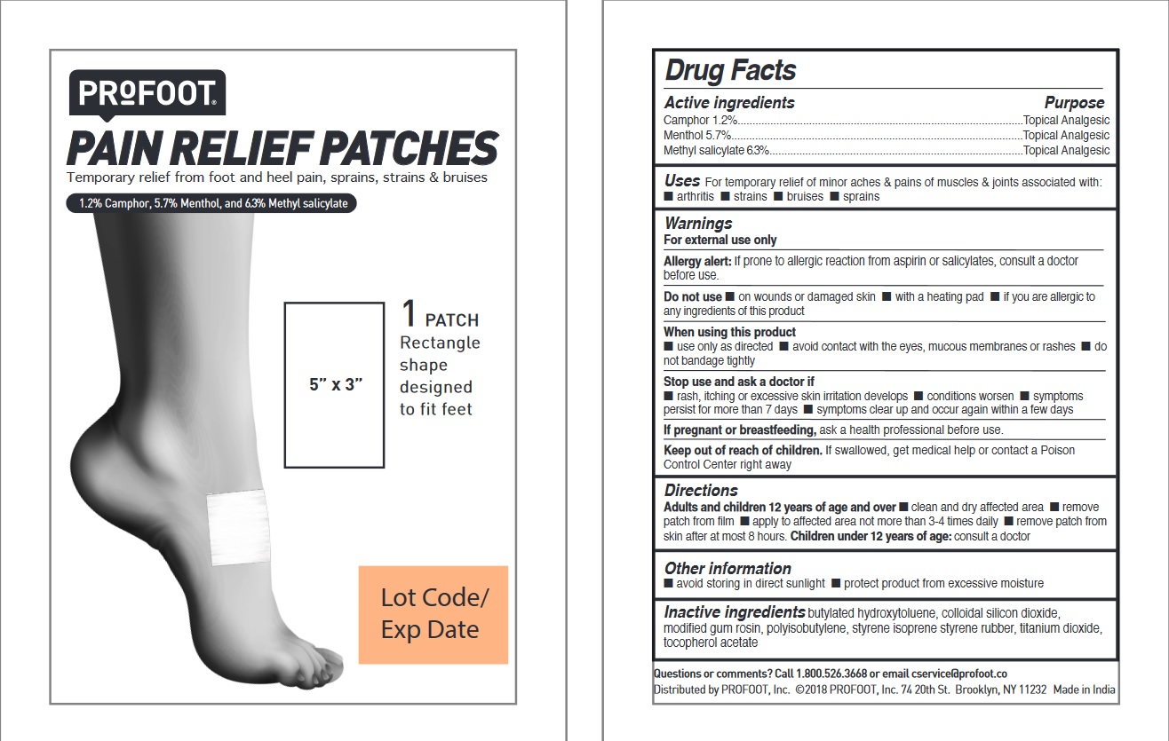 Product Images Profoot Pain Relief Patches Photos - Packaging, Labels ...