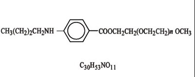 Chemical Structure - benzonatate 01