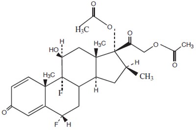 Chemical Structure - diflorasone 01