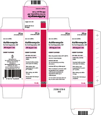 PRINCIPAL DISPLAY PANEL - 15 mL Bottle Carton - azithromycin 02