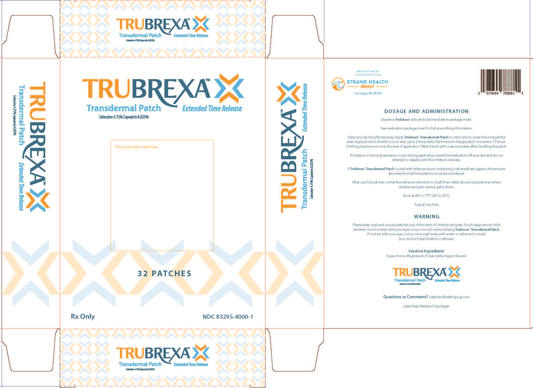 Trubrexa Trubrexa Patch - Images NDC 83295-4000