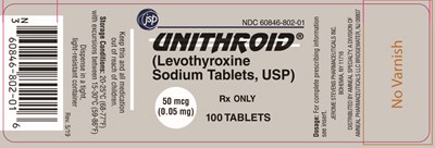 levothyroxine sodium tablets usp unithroid 3