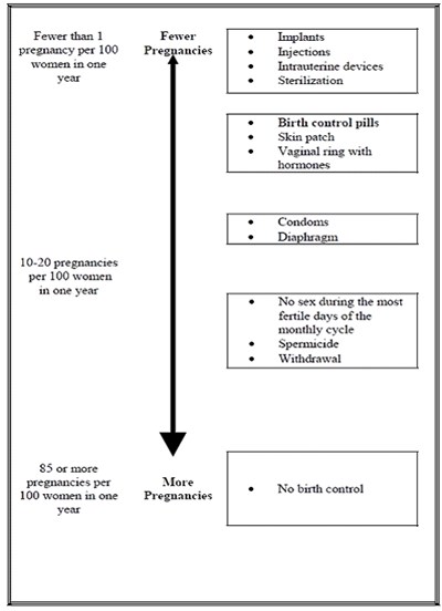 Chart (Chance of getting pregnant)