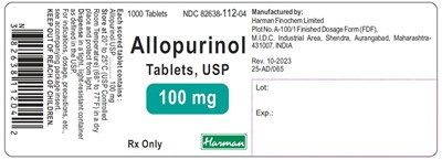 Image Description (Allopurinol 100mg 1000s)