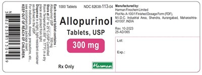 Image Description (Allopurinol 300mg 1000s)
