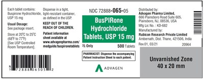 buspirone-hcl-tab-usp-15mg-500s-bottle.jpg Buspirone HCL Tablets,USP 15 mg - NDC 72888-065-05 - 500 Tablets Bottle - buspirone hcl tab usp 15mg 500s bottle