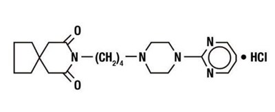 structure - buspirone hcl tab usp structure
