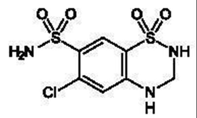 Structure Of Hydrochlorothiazide (Hctzcapsules Figure 01)