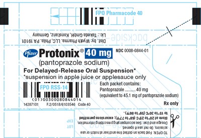 Principal Display Panel - 40 mg Granule Packet - protonix 06