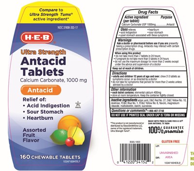 Heb Ultra Strength Antacid Assorted Fruit (102ab96pvlflb)