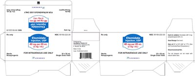 etomidate-fig4.jpg PACKAGE LABEL-PRINCIPAL DISPLAY PANEL - 40 mg per 20 mL (2 mg / mL) - Container-Carton (10 Vials) - etomidate fig4