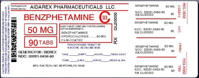 Image Label (Benzphetamine HCl 50mg Tab For Kvk 3)