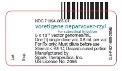 Principal Display Panel (Luxturna Label)