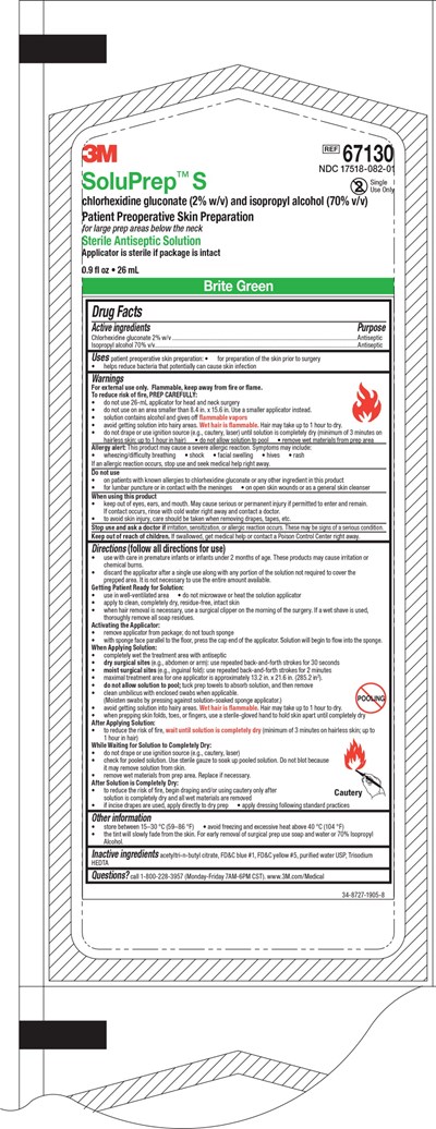 3mx0p-0001-03.jpg Principal Display Panel – 3M SoluPrep™ S 26mL Brite Green Applicator Pouch Label - 3mx0p 0001 03