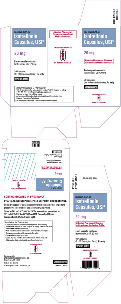 isotretinoin-04.jpg PRINCIPAL DISPLAY PANEL - 20 mg Capsule Blister Pack Box - isotretinoin 04