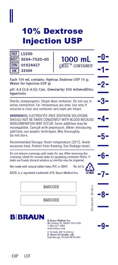 dextrose-5-10-percent-in-excel-5.jpg 1000 mL Container Label L5200 - dextrose 5 10 percent in excel 5