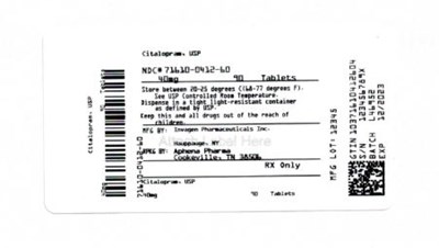 Bottle Label 40 mg (71610 0412 60)
