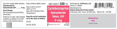 Cyclobenzaprine HCl Tabs 5mg 100s