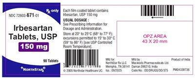 789 (Irbesartan 150mg 90s Daman)