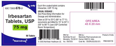 789 (Irbesartan 75mg 90s Daman)