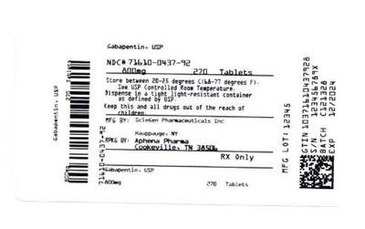 Bottle Label 800 mg (71610 0437 92)