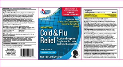 Image Of Bottle Label (Nightcoldflu.sb)