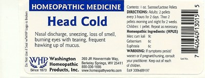 HeadCold.jpg image of bottle label - HeadCold