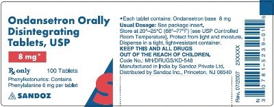 Ondansetron Odt 8 mg 100s (B0f74819 9fd5 432a 821c 8216b1f1df83 05)