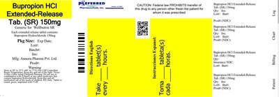 Bupropion HCl Extended-Release Tab SR 150mg - bupropionhcl150mg60scont