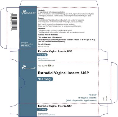 Carton (Estradiol Vaginal Inserts Usp 11)