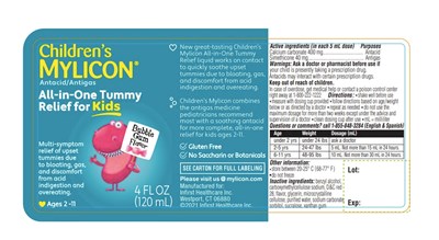 Mylicon 4 oz label - M Mylicon TummyRelief 4oz Label