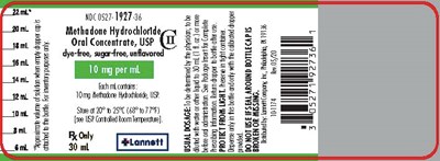30 mL Bottle Label (Methadone Hydrochloride Oral Concentrate Usp Dye F 2)