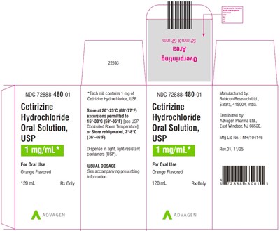"image Description" (Cetirizine HCl Os 120ml Carton Label)
