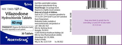 vilazodone-hydrochloride-40-mg-label.jpg Vilazodone Hydrochloride 40 mg-30 Tablets - Label - vilazodone hydrochloride 40 mg label