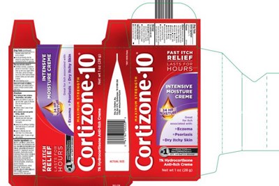 MAXIMUM STRENGTHCortizone 10INTENSIVE MOISTURE CREME1% Hydrocortisone Anti-Itch CremeNet wt 1 oz (28 g) - cortizone 10 intensive moisture creme 01
