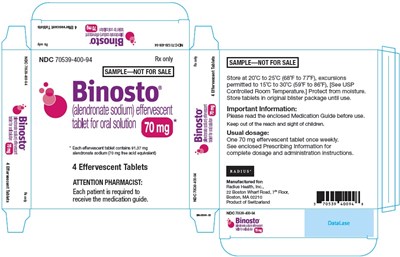 Principal Display Panel (4 Tablet Blister Sample Pack Carton)